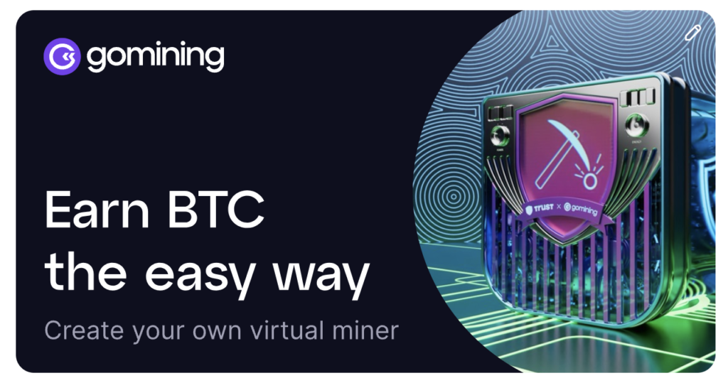 Guadagna Bitcoin facilmente con GoMining - Crea il tuo miner virtuale