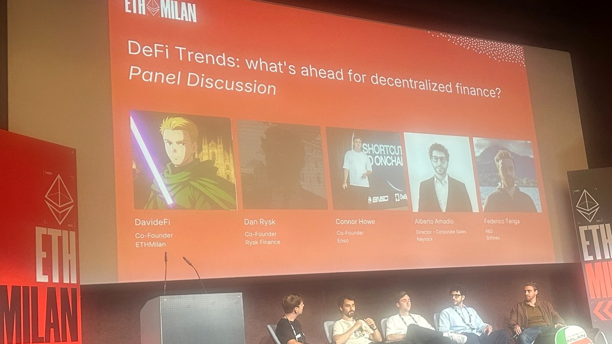 Panel DeFi Trends a ETHMilan 2026 sul futuro della finanza decentralizzata