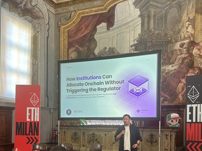 Presentazione su istituzioni, on-chain finance e regolamentazione a ETHMilan 2026